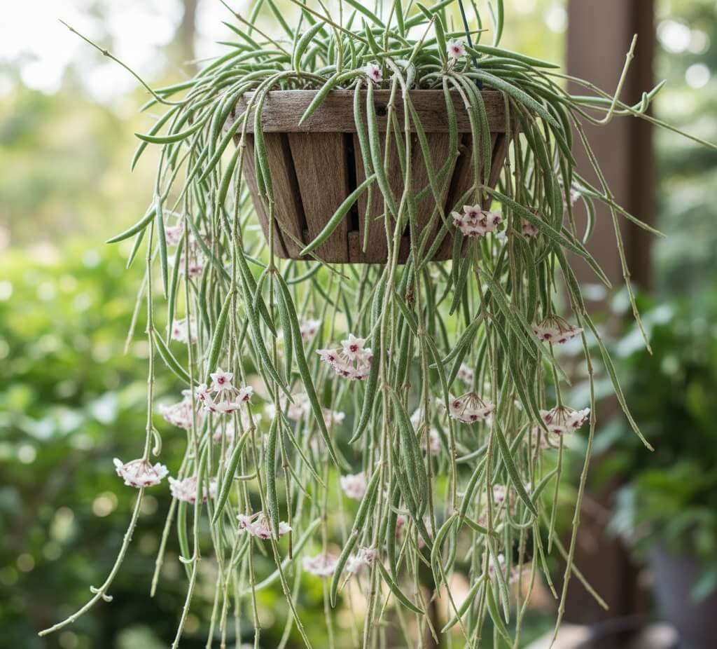 Ilgos, svyrančios siauralapės vaškuolės šakos