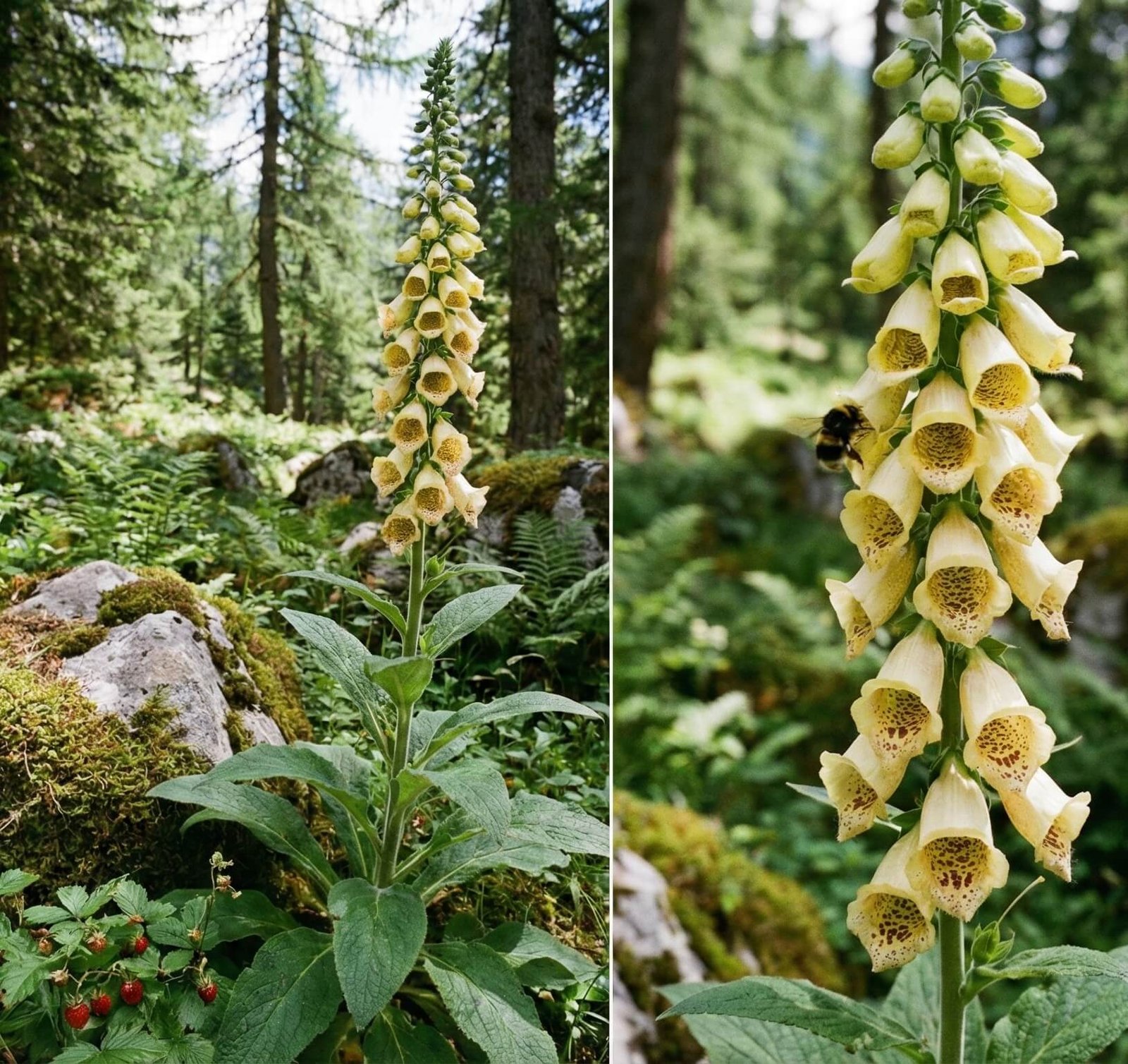 Dideli, geltoni stambiažiedės rusmenės žiedai
