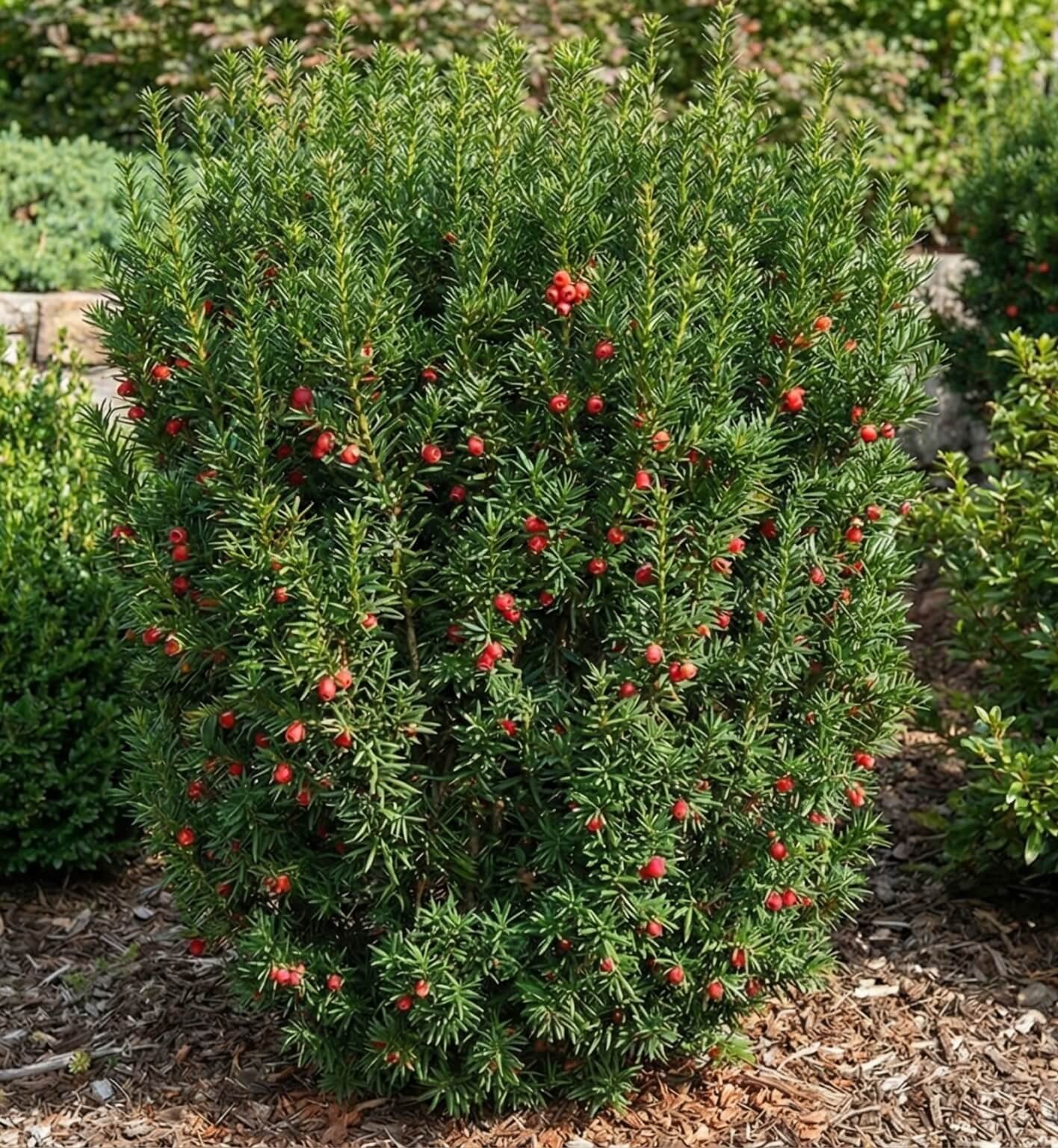 Aukšta, karpoma tarpinio kukmedžio 'Hicksii' gyvatvorė