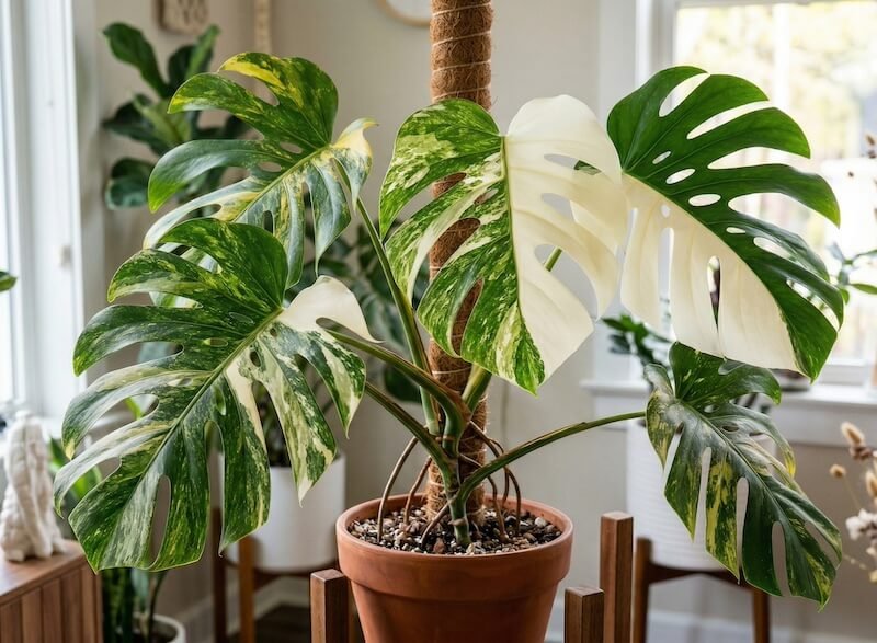 Monstera deliciosa 'Albo Variegata'