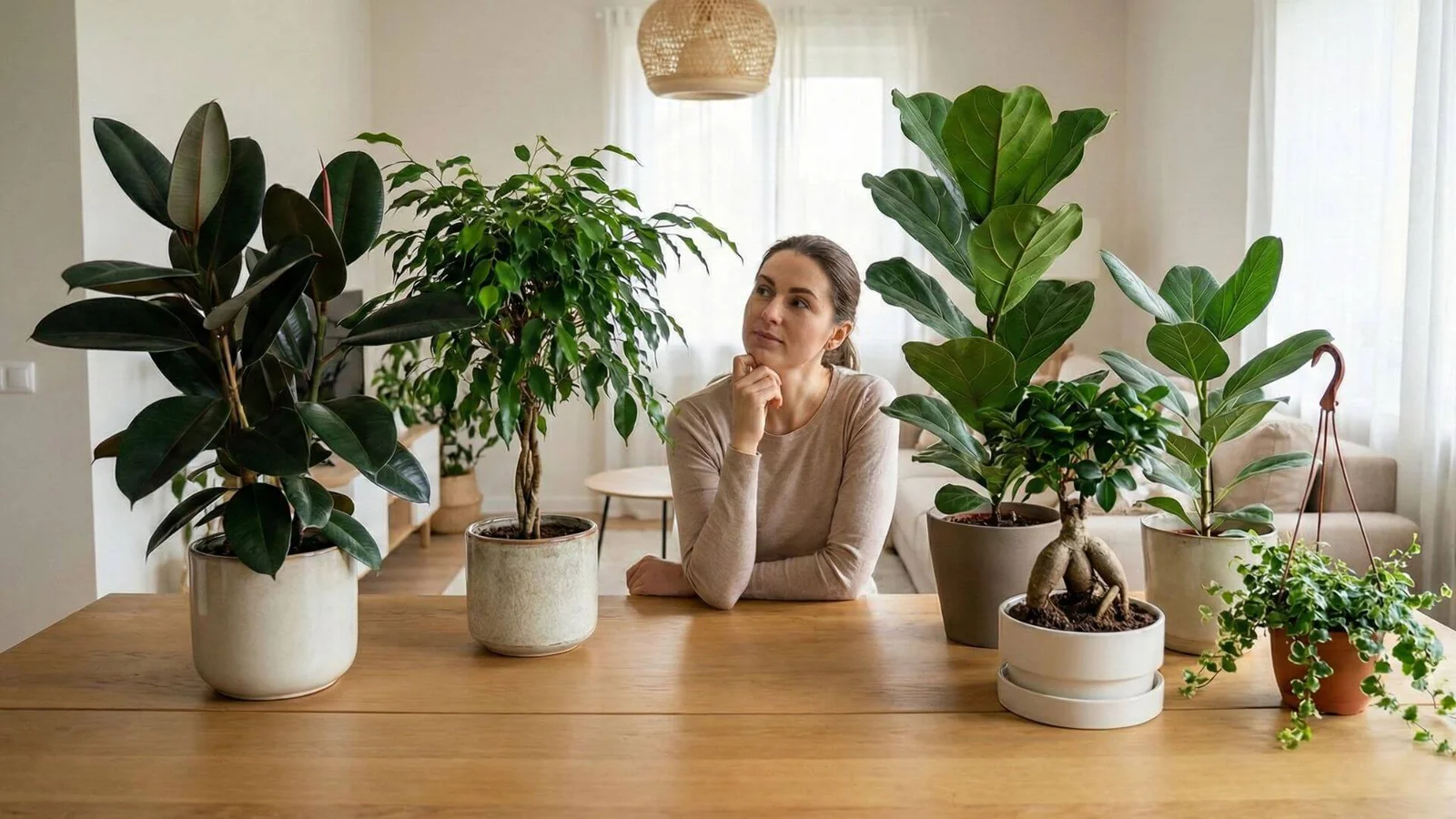 Fikusas, Top 6 rūšys Fikusas, Top 6 rūšys