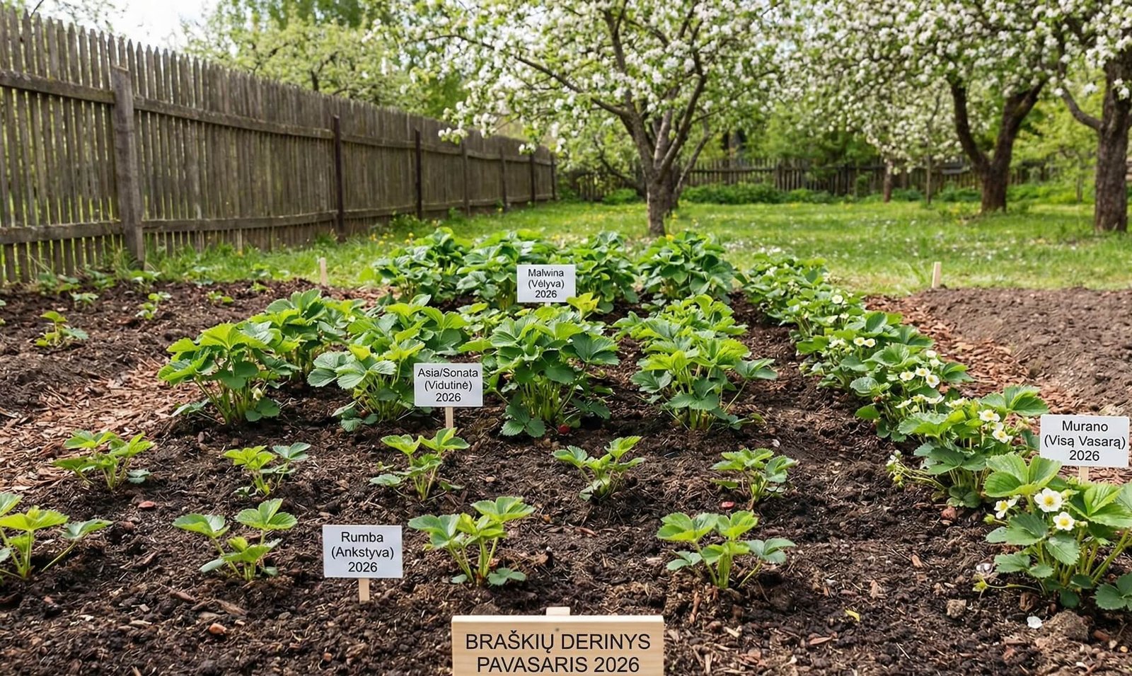 Braškės 2026, kokias veisles rinktis ir kaip sodinti šį pavasarį?