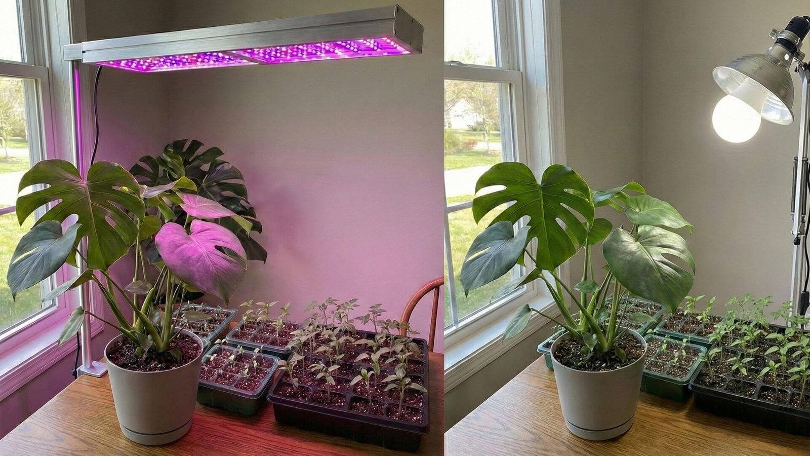 Fito lempos (lempos augalams), ar verta pirkti brangią, ar užtenka paprastos LED, 3 skirtumai