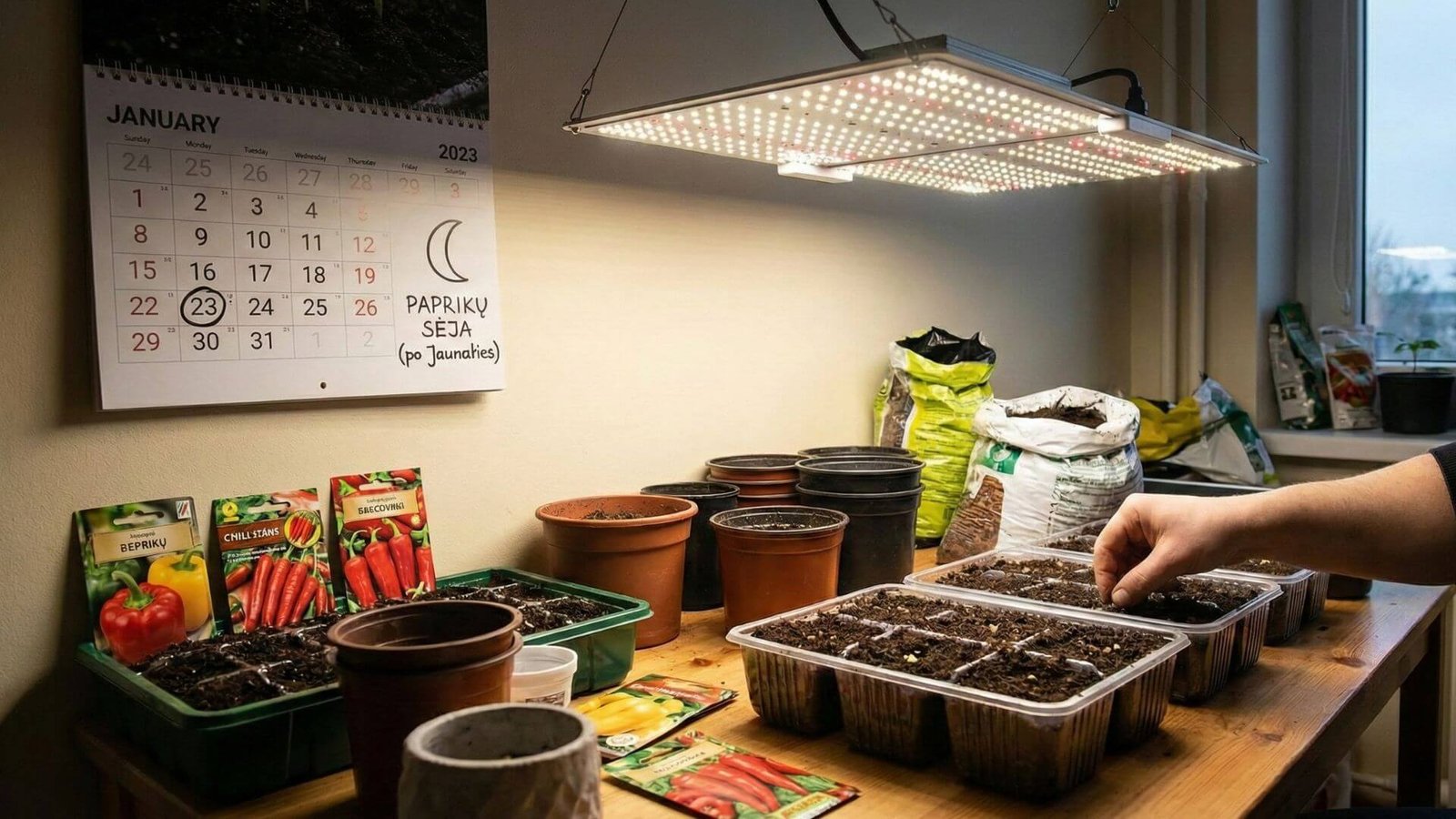 Paprikų sėja, kodėl visi laukia sausio 23 dienos? 3 pagrindiniai aspektai
