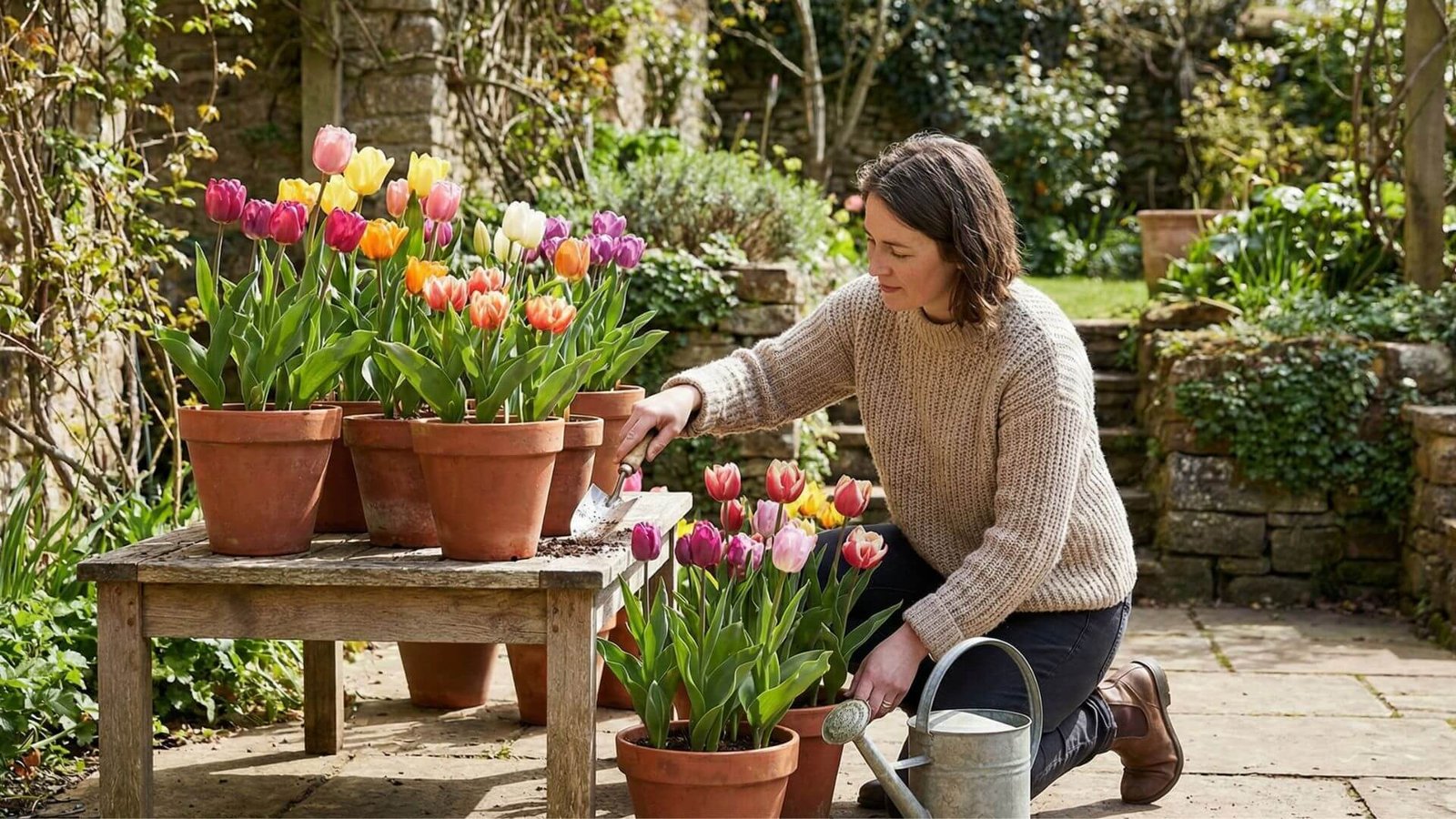 Tulpės vazonėliuose, 4 praktiniai patarimai ilgesniam žydėjimui