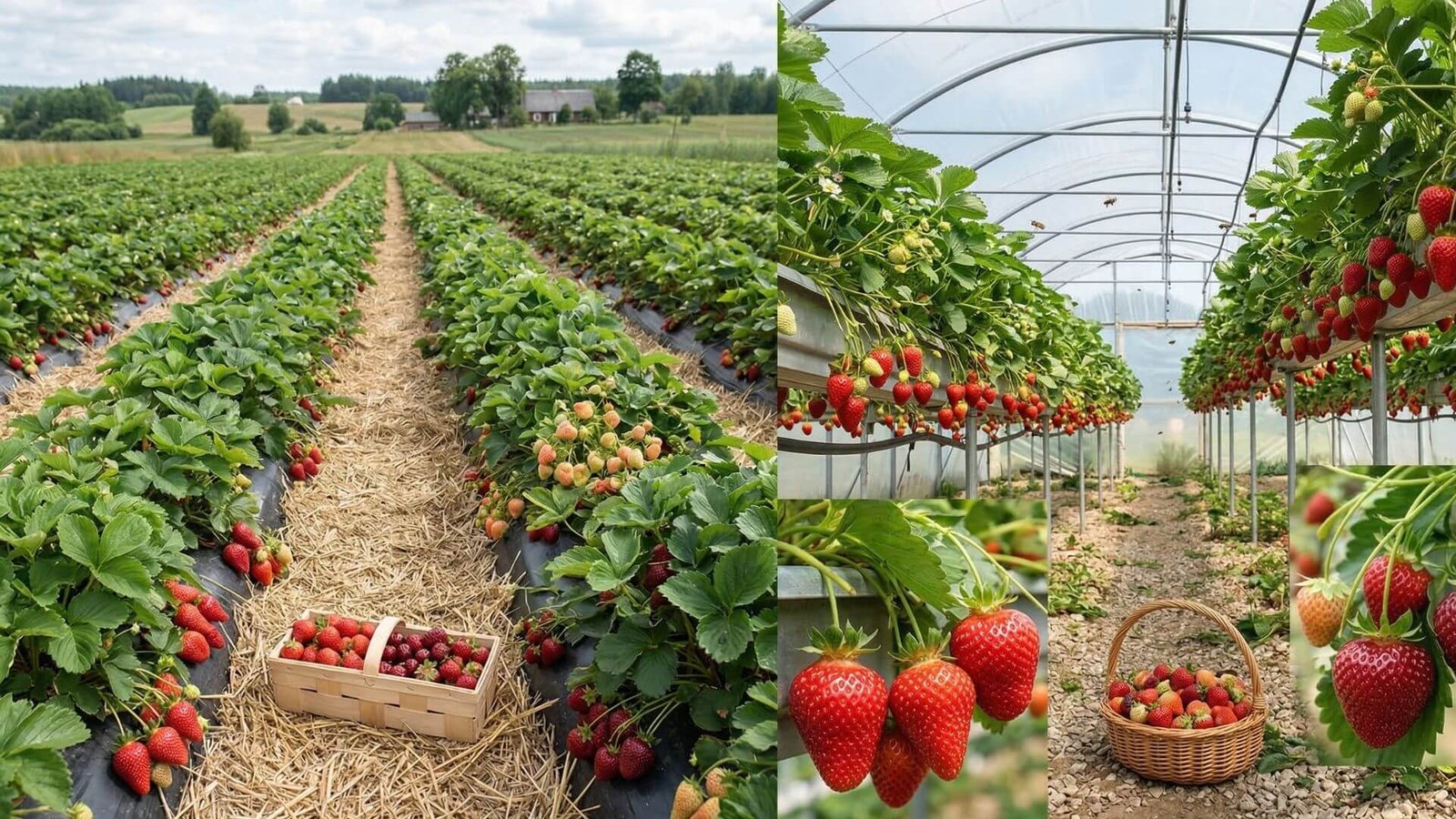 Braškių veislės lauke ir šiltnamyje, ką rinktis?