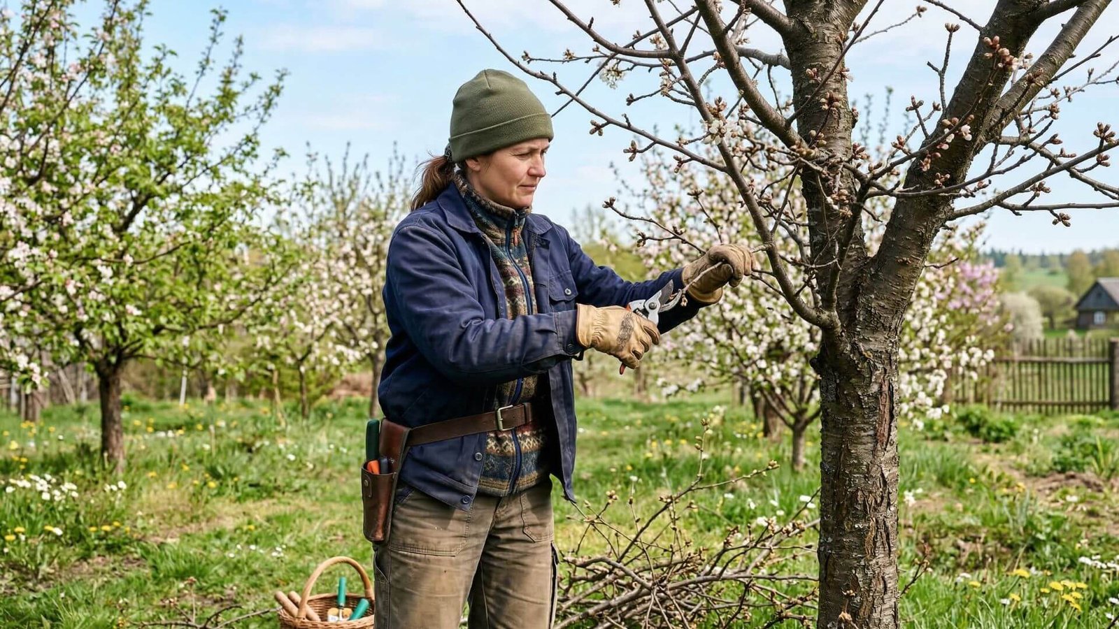 Trešnių genėjimas 2026 pavasarį