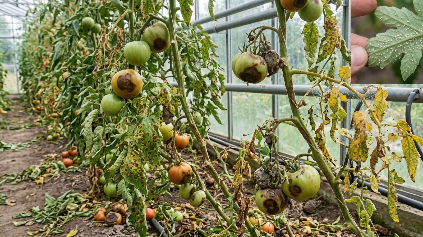 Pomidorų ligos ir kenkėjai šiltnamiuose, atpažinimas bei kontrolė