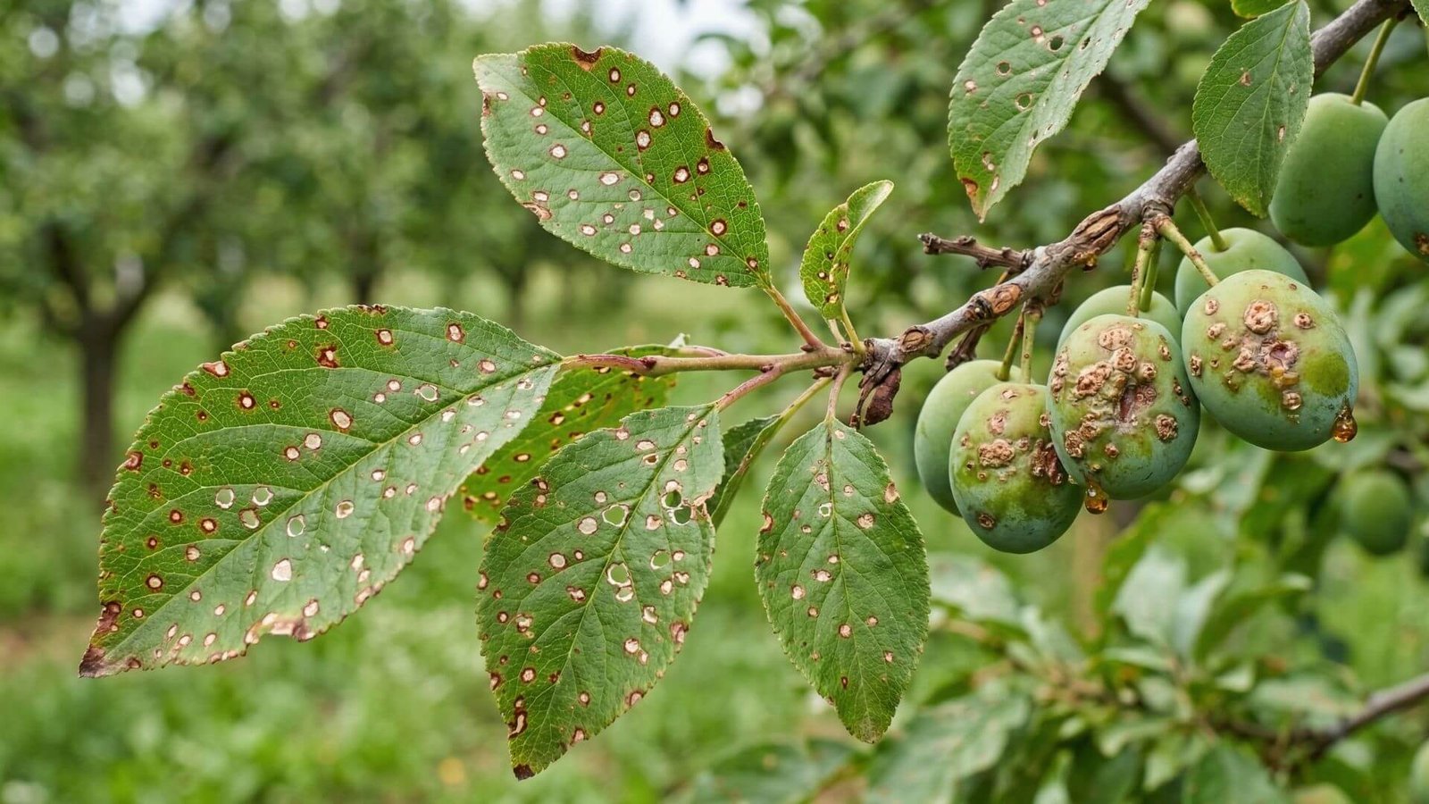 Slyvų šratligė, kaip atpažinti ir išgydyti lapus?