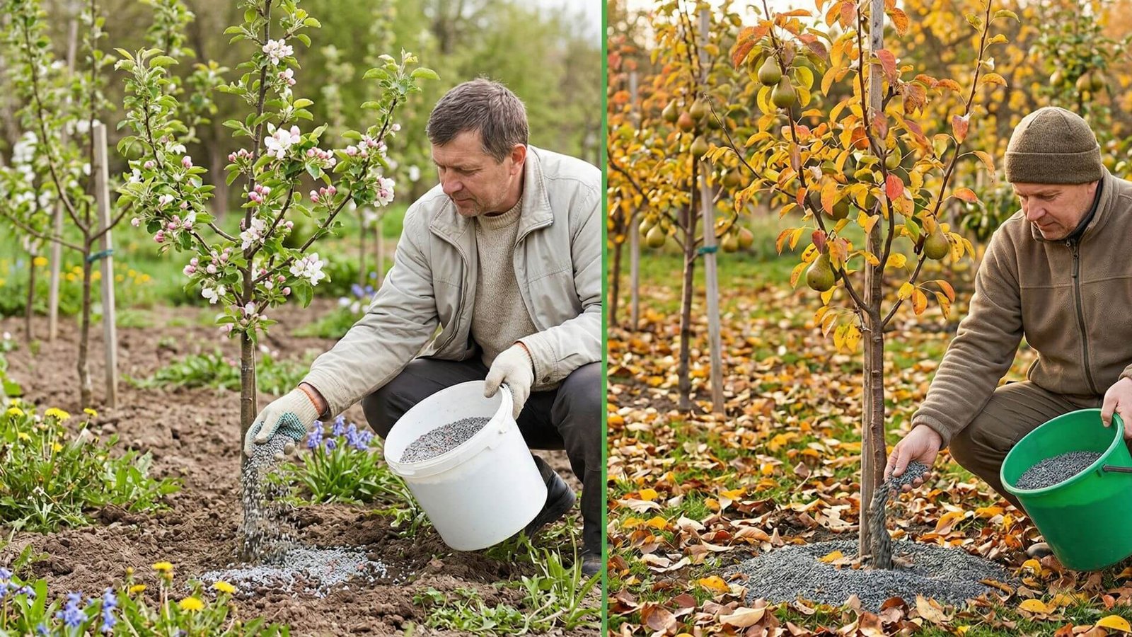 Kaip ir kuo tręšti obelis bei kriaušes pavasarį ir rudenį?